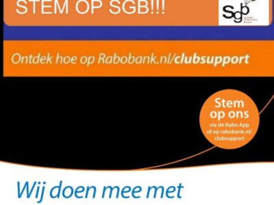 Stem voor de Rabo clubsupport en steun SGB